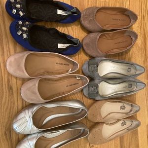 6 pairs of flats